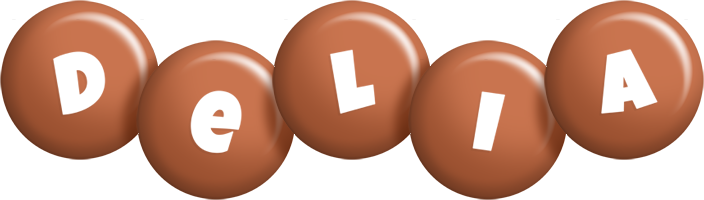 Delia candy-brown logo