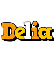 Delia cartoon logo