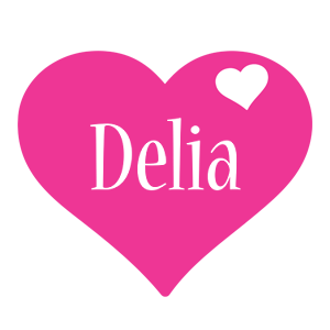 Delia love-heart logo