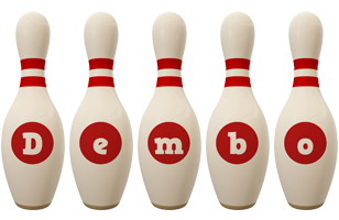 Dembo bowling-pin logo