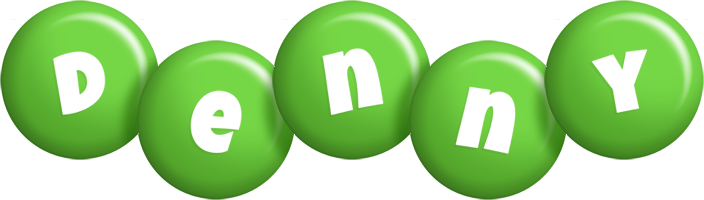 Denny candy-green logo