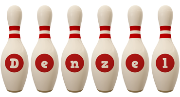 Denzel bowling-pin logo
