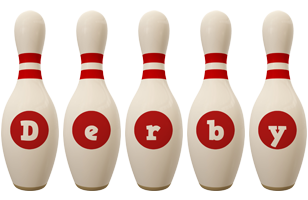 Derby bowling-pin logo