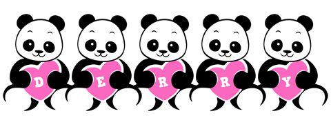 Derry love-panda logo