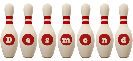Desmond bowling-pin logo