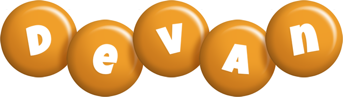 Devan candy-orange logo