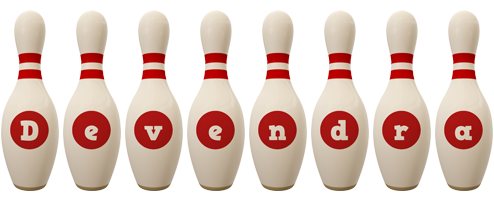 Devendra bowling-pin logo