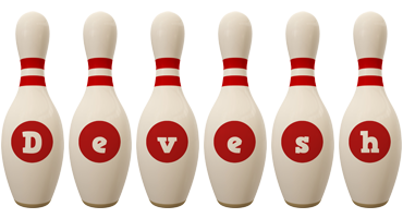 Devesh bowling-pin logo