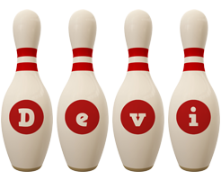 Devi bowling-pin logo