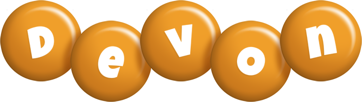 Devon candy-orange logo