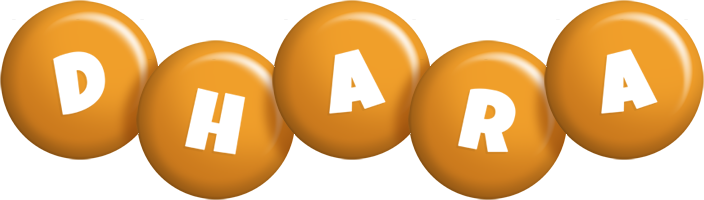 Dhara candy-orange logo