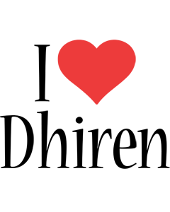 Dhiren i-love logo