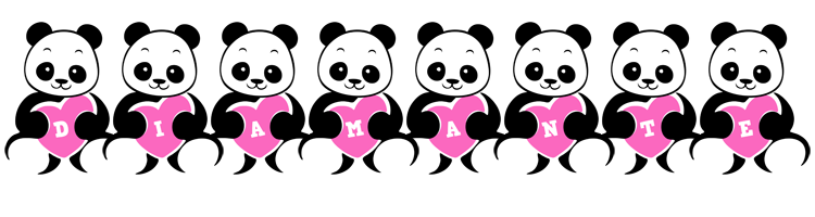 Diamante love-panda logo