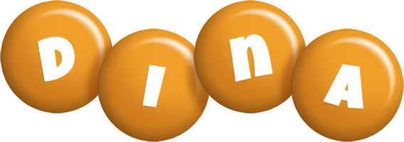 Dina candy-orange logo
