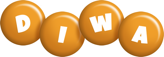 Diwa candy-orange logo