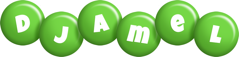 Djamel candy-green logo