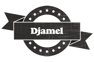 Djamel grunge logo
