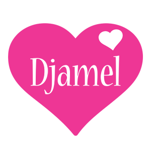 Djamel love-heart logo