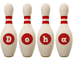 Doha bowling-pin logo
