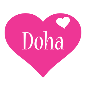 Doha love-heart logo