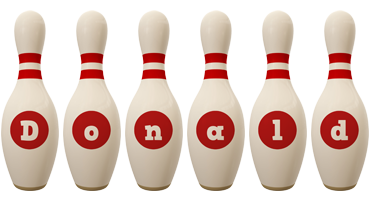 Donald bowling-pin logo