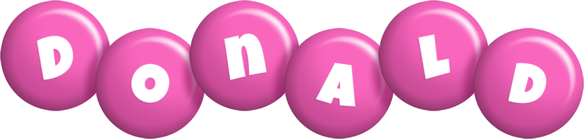 Donald candy-pink logo