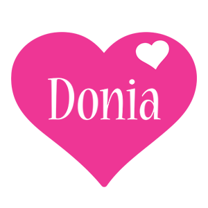 Donia love-heart logo