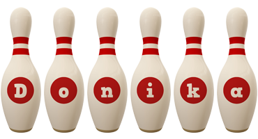 Donika bowling-pin logo