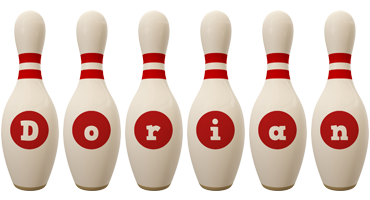 Dorian bowling-pin logo