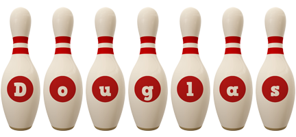 Douglas bowling-pin logo