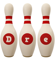 Dre bowling-pin logo