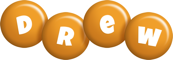 Drew candy-orange logo