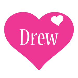 Drew love-heart logo