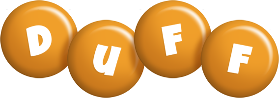 Duff candy-orange logo