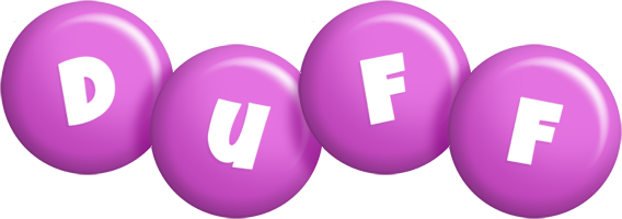 Duff candy-purple logo