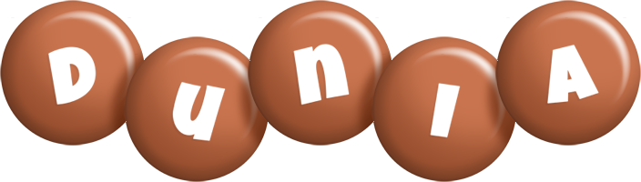 Dunia candy-brown logo