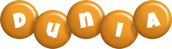 Dunia candy-orange logo