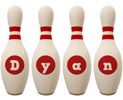 Dyan bowling-pin logo