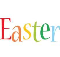 Easter birthday logo