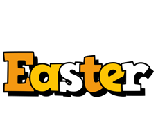 Easter cartoon logo