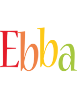 Ebba birthday logo