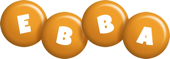 Ebba candy-orange logo
