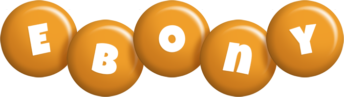 Ebony candy-orange logo