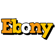 Ebony cartoon logo