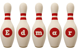Edmar bowling-pin logo