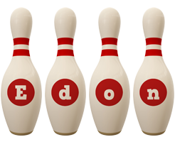Edon bowling-pin logo