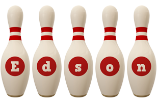 Edson bowling-pin logo
