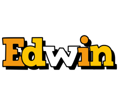 Edwin cartoon logo
