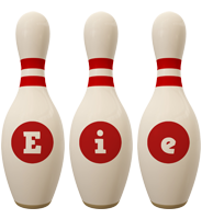 Eie bowling-pin logo