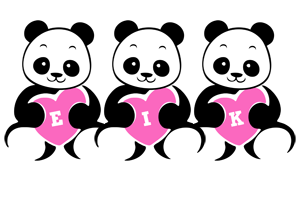 Eik love-panda logo